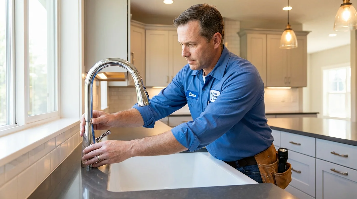 Kitchen faucet installation by Johns Plumbing LLC in National City