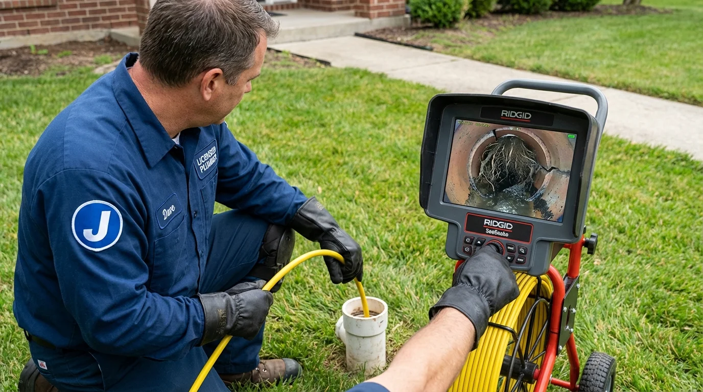 Sewer camera inspection being performed by Johns Plumbing LLC in National City